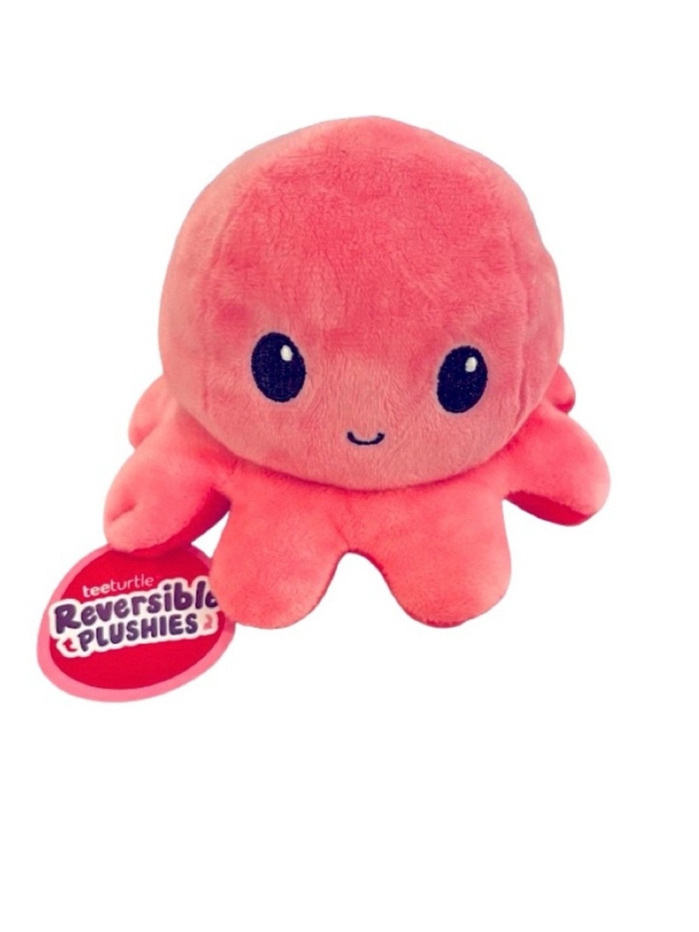 ๐- TeeTurtle - The Original Reversible Octopus Plushie -Light Pink + Dark Pink